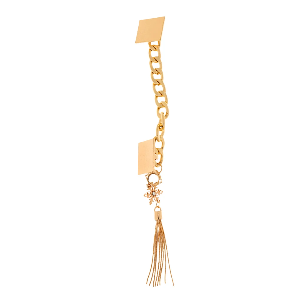 

Lovoski Phone Case Charms Decoration Tassel Bracelet Chain Holder 24 cm Snowflake