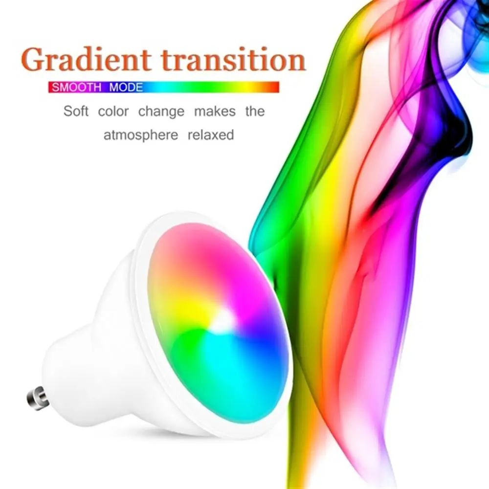 

RGBW LED Lamp Bulb Remote Control 5W Color Changeable Spotlight RGB Dimmable Light GU10