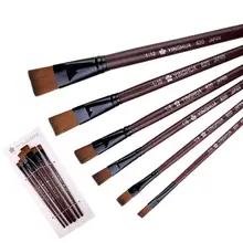 Профессиональный с плоской головкой картина Нейлоновая Щетка для волос для воды Цвет кисточка для масла