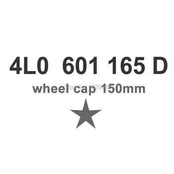 

8x Wheel Center Hub Caps Auto Covers 5 Fingers 4L0601165D 4L0 601 165 D