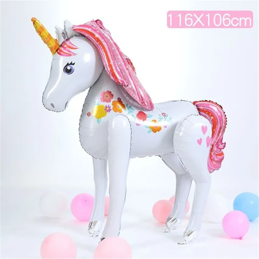 

41.7"W×45.7"H Unicorn Balloon Party Birthday Christmas Decorations Supplies Kids Gift