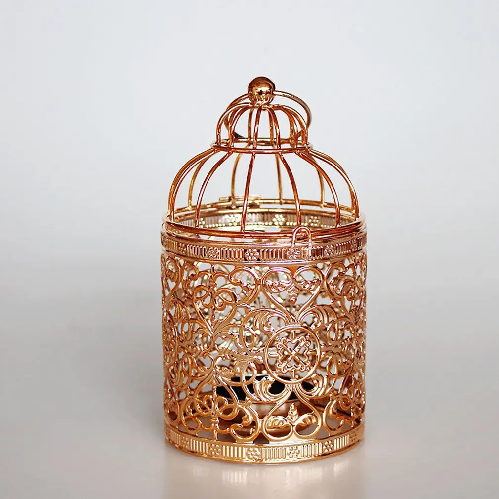 

Bird Cage Design Metal Candle Holder Holiday Home Shop Bar Party Decorations Romantic Candle Stick Holders