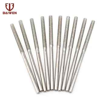 

10Pcs Electroplating Diamond Grinding Needle Head Dremel Accesories Metal Polishing Tool