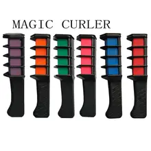 XY Необычные одноразовые окрашивающая расческа для волос 6-Цвет Волос Мелки для окрашивания для временноого цвета Цвет