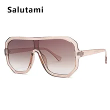 Черные сексуальные крутые цельные солнцезащитные очки для мужчин, винтажные Ретро большие роскошные брендовые солнцезащитные очки для женщин, прозрачные коричневые солнцезащитные очки