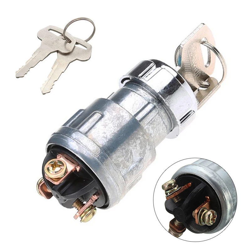 

JX-LCLYL Universal Car Tractor Truck Replacement Ignition Switch Lock Cylinder+2 Keys