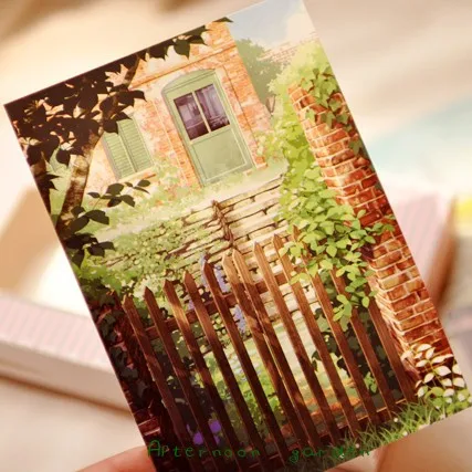 1 шт., ручная роспись, свежая открытка,, лето года, 8 комплектов