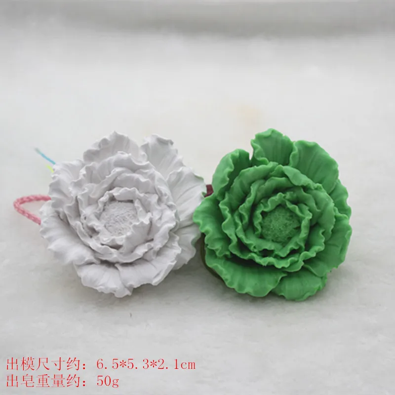 

3D peony flower silicone mold for plaster gypsum handmade soap molds DIY clay craft flower silica gel mould