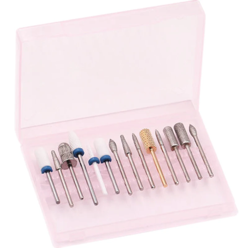 

Mayitr Empty Nail Grinding Drill Bit Box Transparent Storage Box Sanding Drill Bit Display Organizer 2 Colors Manicure Tools