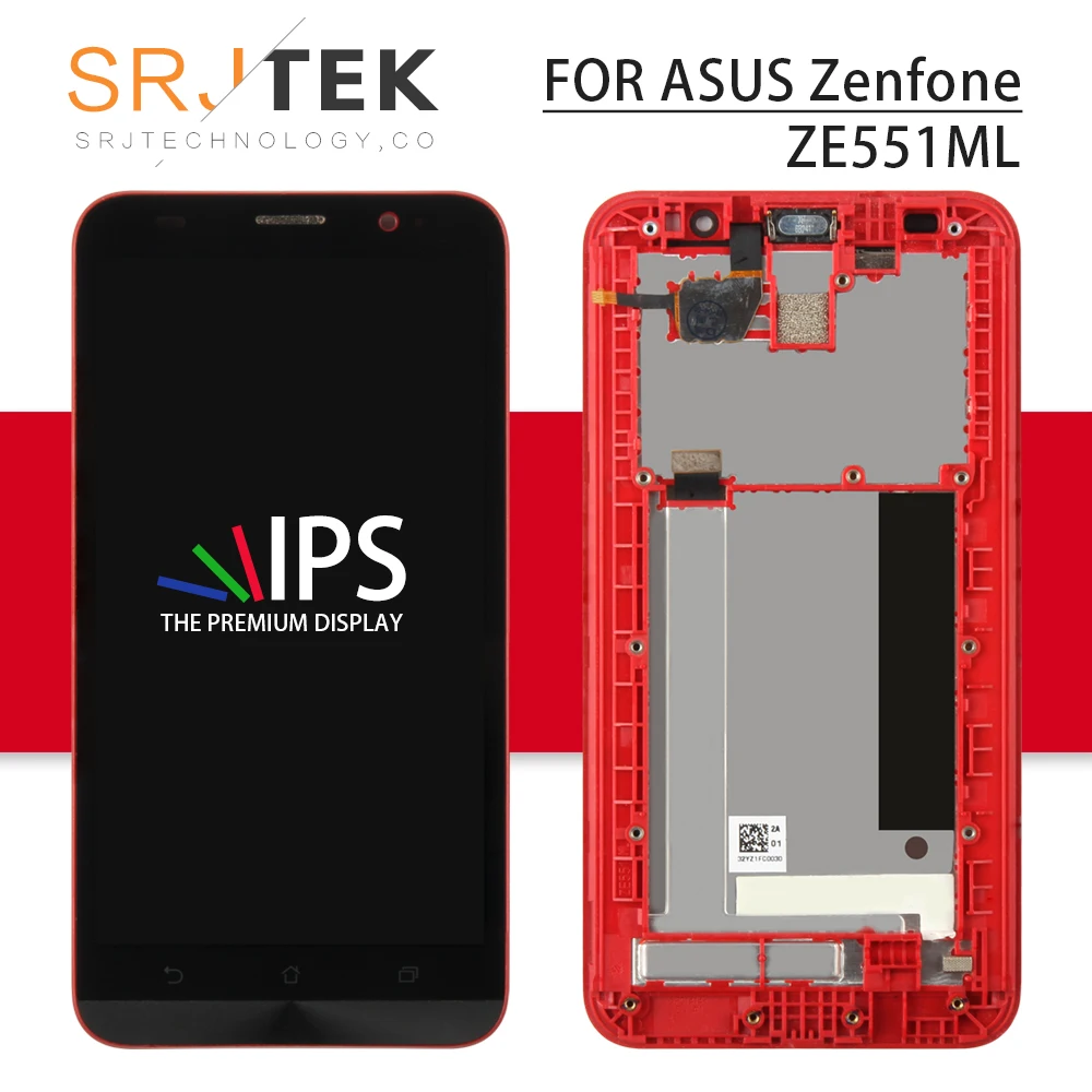 

For Asus Zenfone 2 LCD ZE551ML LCD Z00AD Screen Z00ADB Z00ADA display For Asus ze551ml Display Touch Digitizer Glass Frame