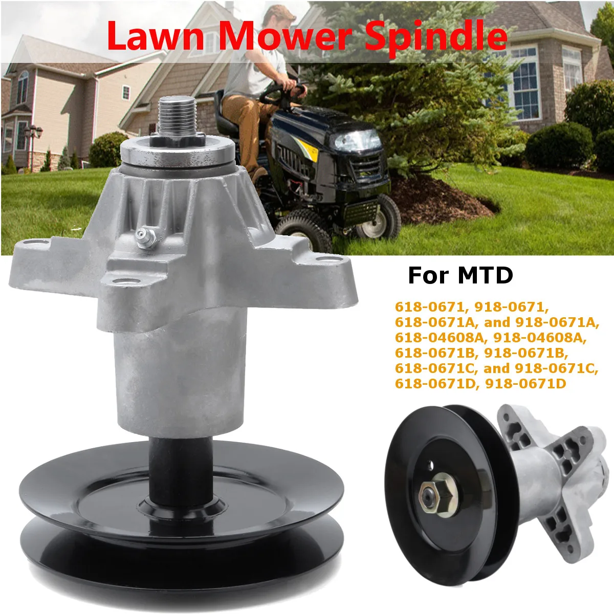 

Mower Spindle Assembly 618-0671/918-0671/918-04608A/618-0671B/618-0671D For MTD