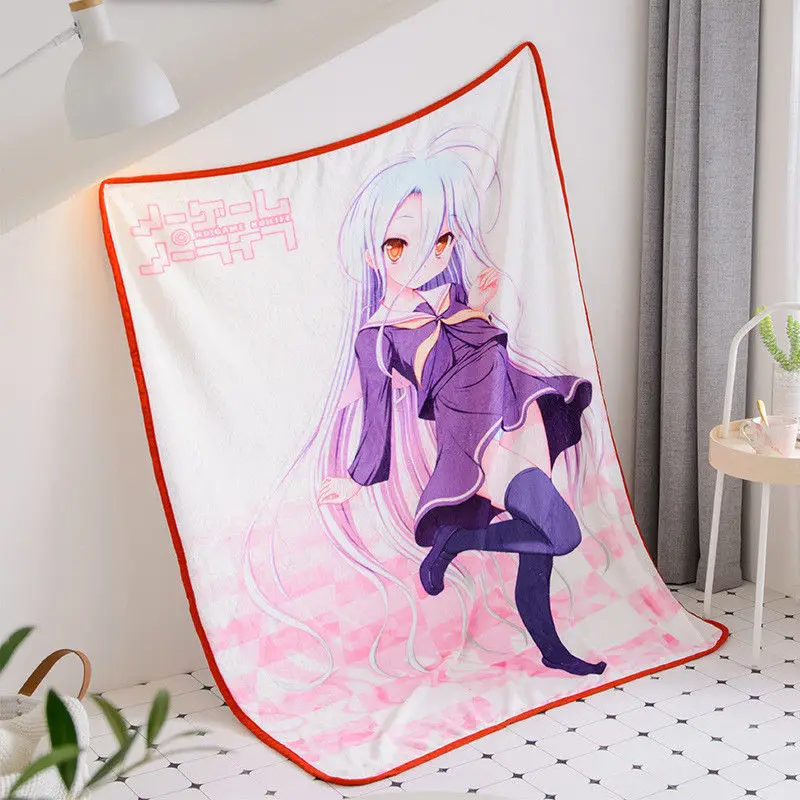 Удобное Мягкое Одеяло Shiro с аниме NO GAME LIFE для кровати дивана воздушное одеяло