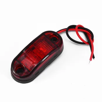 

2pc 12~24V LED Turning Signal Lights Side Light for Truck Super Bright Red Light