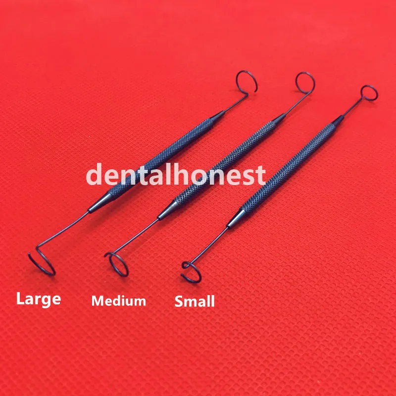 

Titanium alloy double ended pigtail ophthalmic probe eye surgical instruments