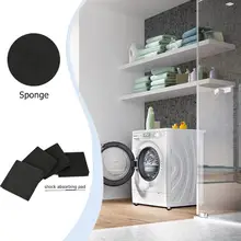 4pcs/set Sponge Square Refrigerator Mute Mat Washing Machine Anti Vibration Pad Shock Pads Anti Vibration Pad reduces noise 4pcs/set Sponge Square Refrigerator Mute Mat Washing Machine Anti Vibration Pad Shock Pads Anti Vibration Pad reduces noise