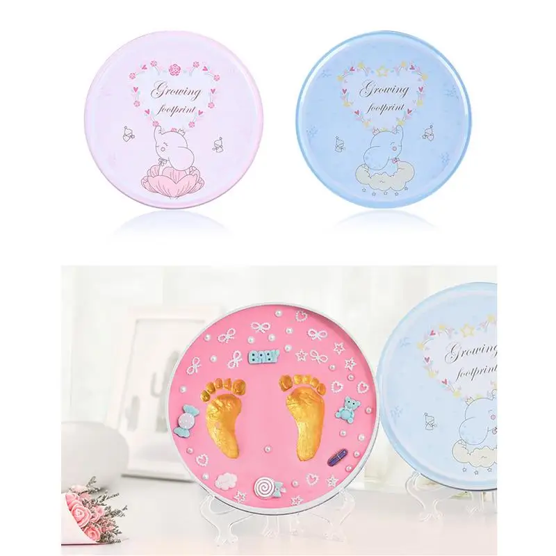 

Baby Hair Permanent Souvenir Homemade Newborn Children Hundred Days Full Moon Gift Baby Handprint & Footprint Diy Ink Pad