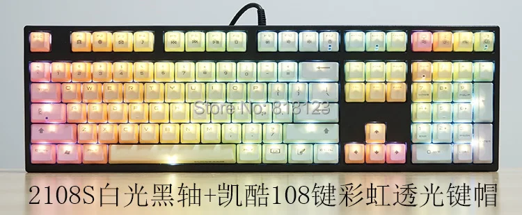 Keycool 104 rainbow PBT keycool 108 dye 87 клавишная Механическая клавишная клавиатура с верхним боковым принтом cherry mx переключатели cool master шрифт