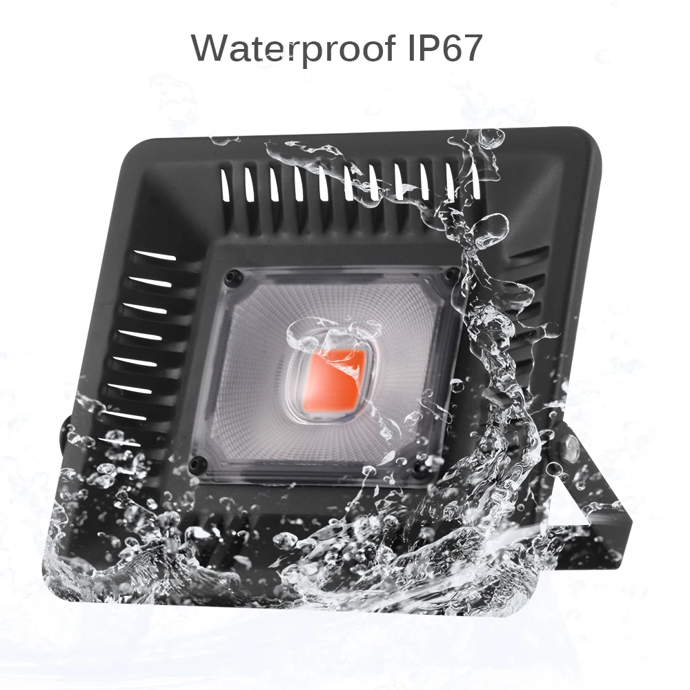 LED Grow Light COB полный спектр IP67 водонепроницаемый 100 Вт 200 300 для выращивания палаток