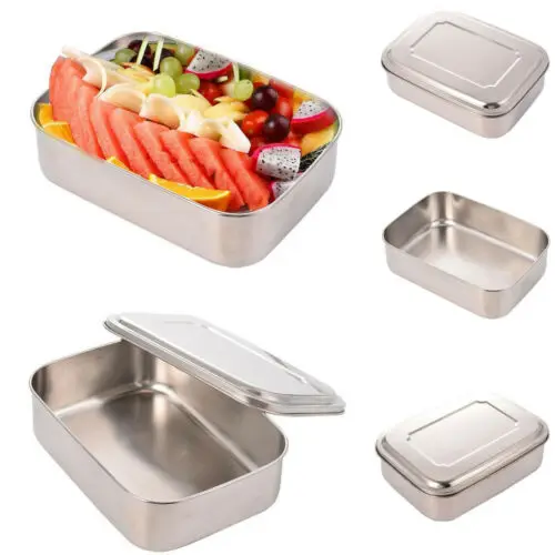 

Portable Stainless Steel Picnic Storage Camping Lunch Box Food Container Canteen