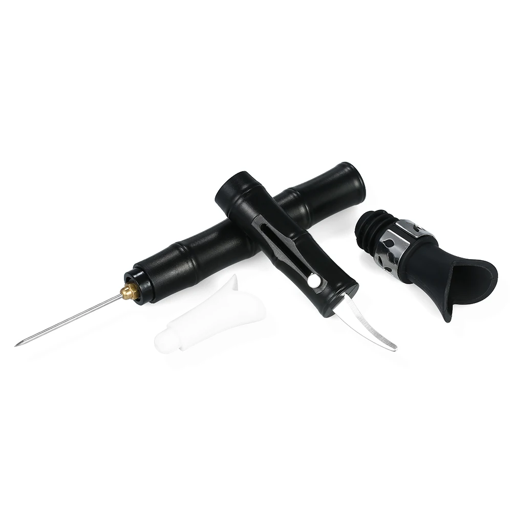 3pcs/set Wine Pourer Wine Stopper Corkscrew Remover Wine Bottle Opener
