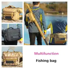 Монтажная многофункциональная Рыболовная Сумка Поясная Сумка для рыболовных снастей плотное удилище 600D нейлоновая морская Удочка Сумка