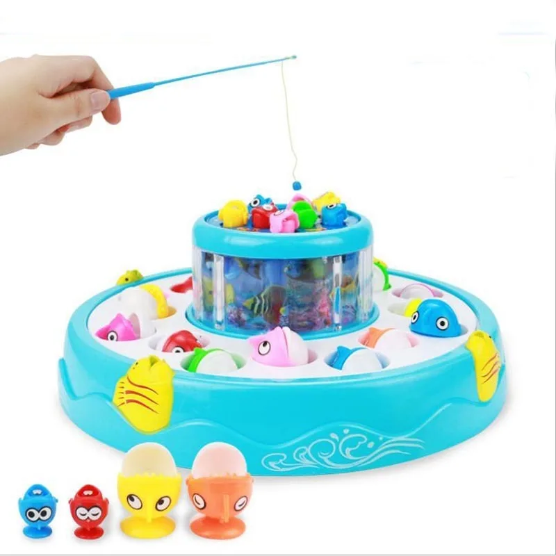 Game Fish Toys Girls Child Baby Muscial Electronic Fishing Rod