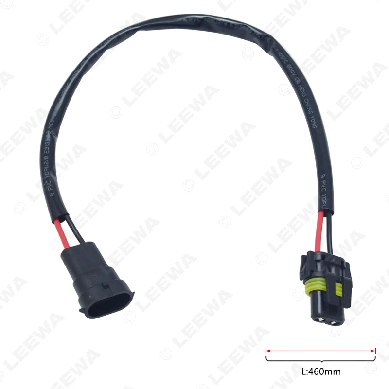 LEEWA 10 шт. 12 В Авто H11 в 9005/9006 разъем кабель питания HID конверсионный комплект