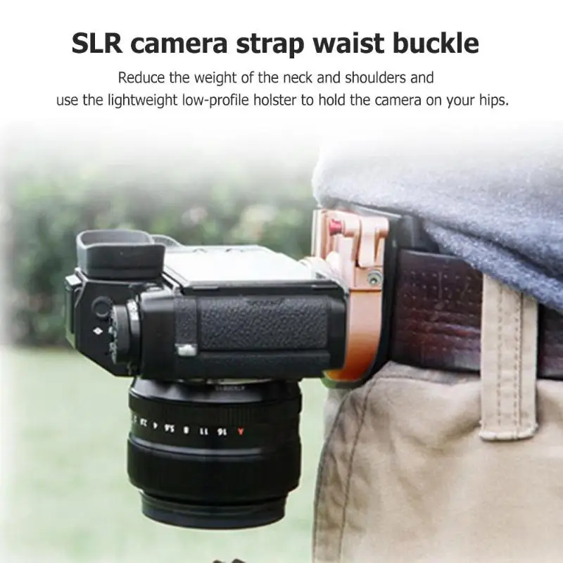 

ALLOYSEED Portable Metal Alloy Camera Waist Clip Holder Quick Release Carrying Hanger Waist Belt Strap Buckle For DSLR Camera
