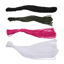 50FT 15 M 2mm de Diâmetro Um Estande Paracord Parachute Cords Corda Corda Corda de Escalada de Acampamento de Treinamento Para Caminhadas Ao Ar Livre Acessórios