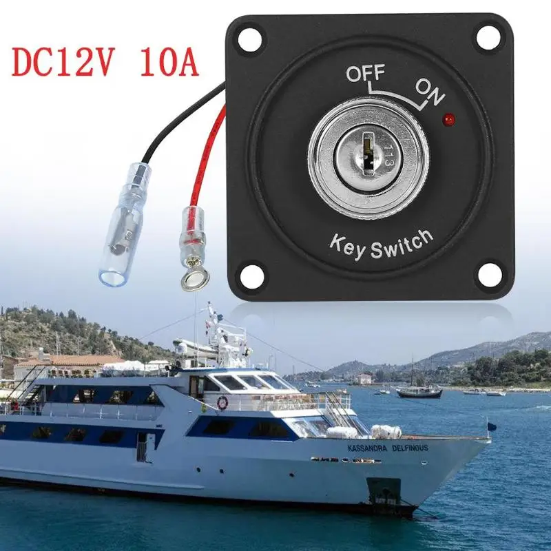 DC 12 V 10A зажигания Панель управления для лодки с светодиодный 2 позиционный