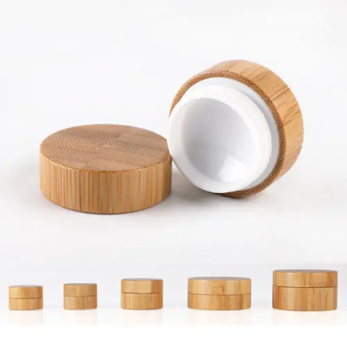 

5/10/30/50 ML Natural bamboo Jars Cosmetic Makeup Vial Face Cream Balm Containers