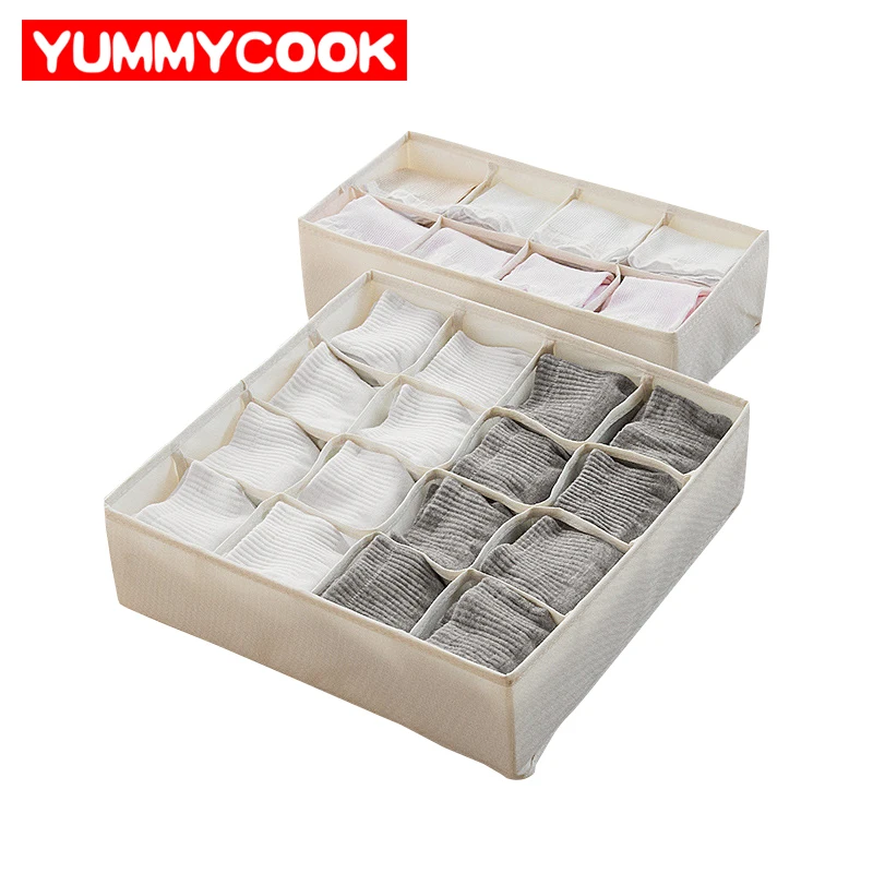 

Foldable Underwear Bra Drawer Organizer Storage Clothes Scarfs Socks Boxes Oxford Wardrobe Drawer Closet Accessories Supplies