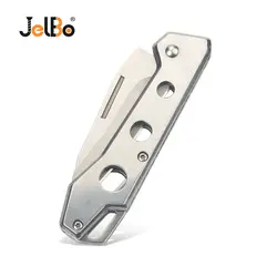 JelBo серебряный портативный охотничий складной нож из нержавеющей стали нож Мини наружные походные ножи ручные инструменты для выживания