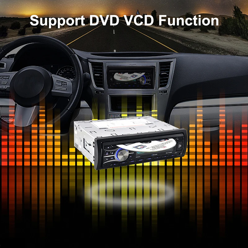 Авто CD плеер DVD помощи при парковке 1 Din 12 V Bluetooth автомобильное радио аудио авто