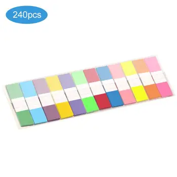 

Fluorescent Bookmark Sticker Reading Label Index Tabs Label Translucent Reusable Neon Page Flags Fluorescent Page Book Markers