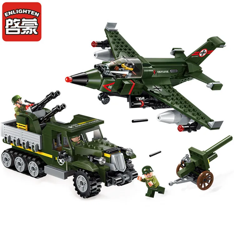

Spelling Insert Building Block 1710 Boy Toys Military Fighter Hair Artillery Action Vehicle Aircraft Air Will Yes Decide
