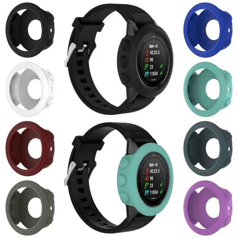 

Silicone Protective Case Cover For Garmin Fenix 5/5S/5X Wristband Bracelet Protector Shell For Garmin Fenix 5x 5s 5 Smart Watch