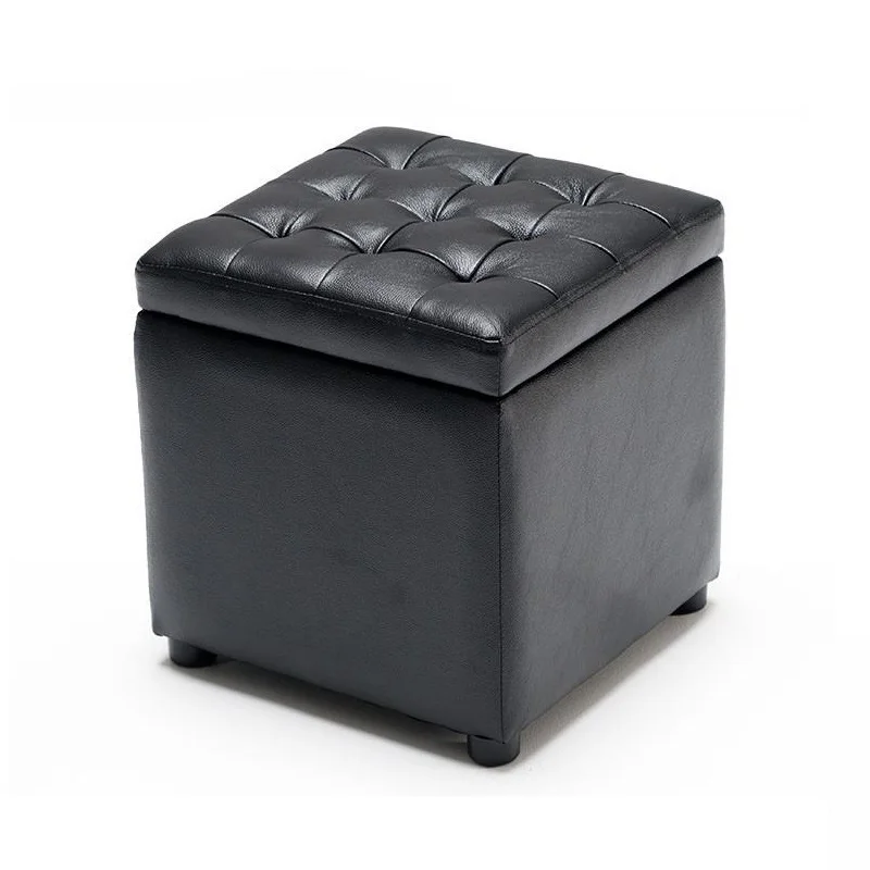

Toilet Stool Living Room Madeira Escalera De Aluminio Ottoman Kruk Krukje Pu Leather Pouf Taburete Kids Furniture Storage Chair