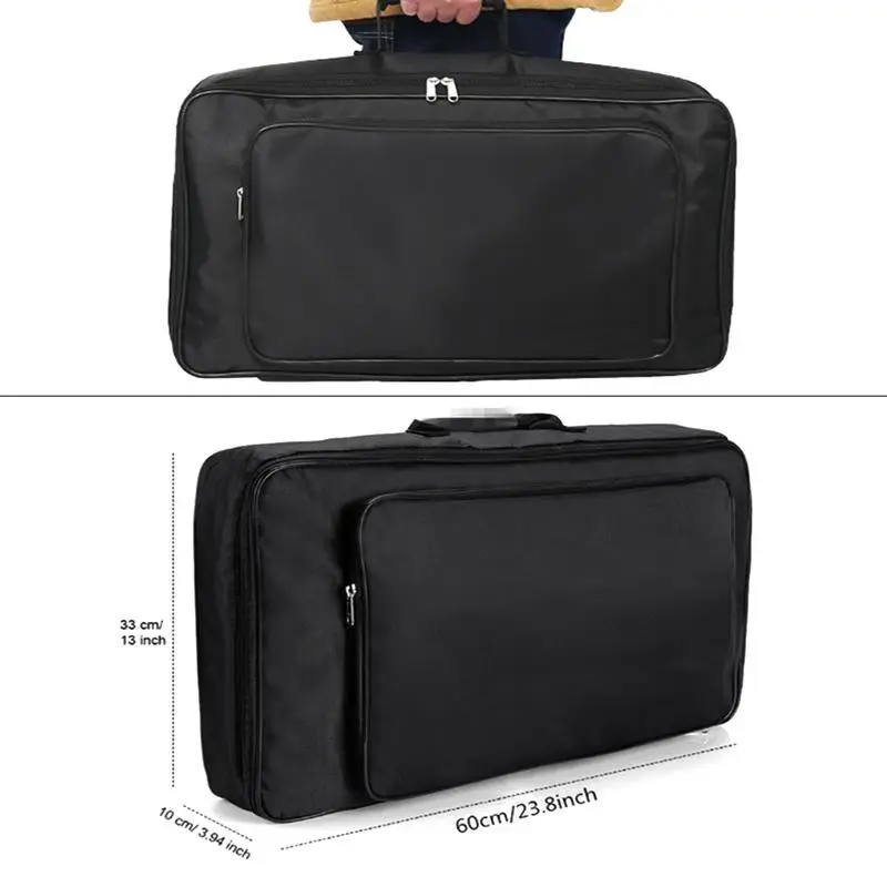 Portable Effects Pedal Board Gig Bag Soft Case Universal Bag Guitar Pedal Board Setup Big Style DIY Guitar Pedalboard 60*33*10cm