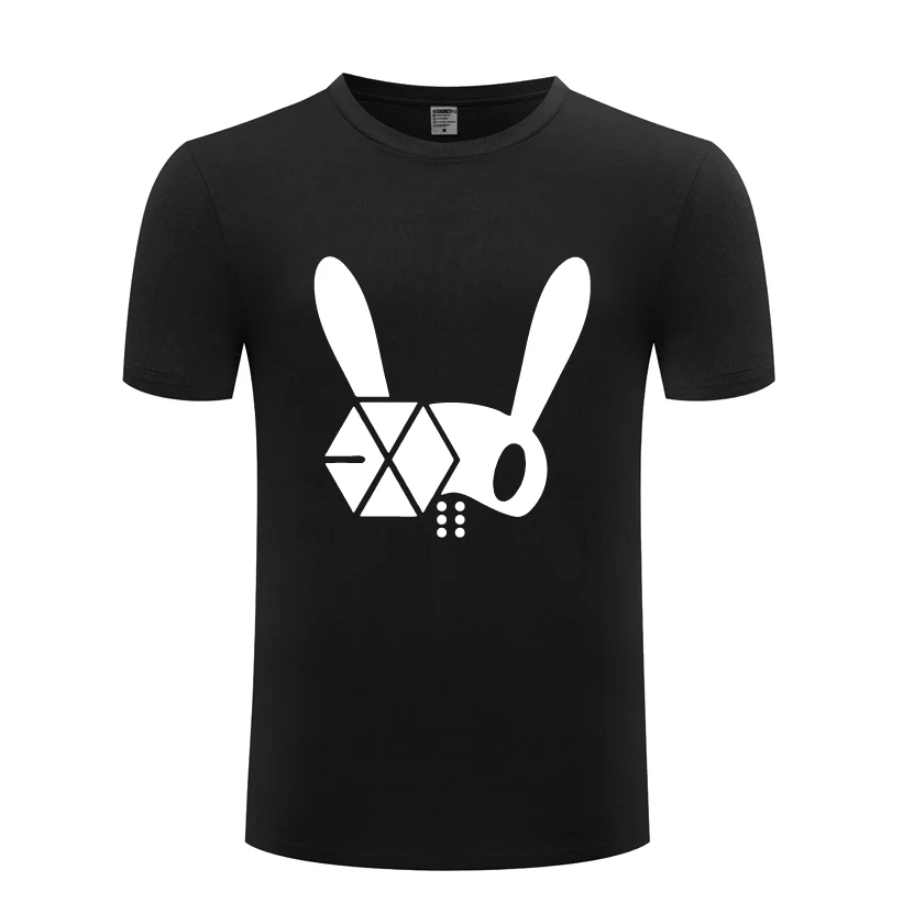 Мужская футболка с круглым вырезом Kpop Bigbang Exo BAP повседневная хлопковая коротким