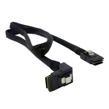 

SFF-8087 Mini SAS 4i 36 Pin to 36 Pin 90 Degree Right Angled Cable 100cm