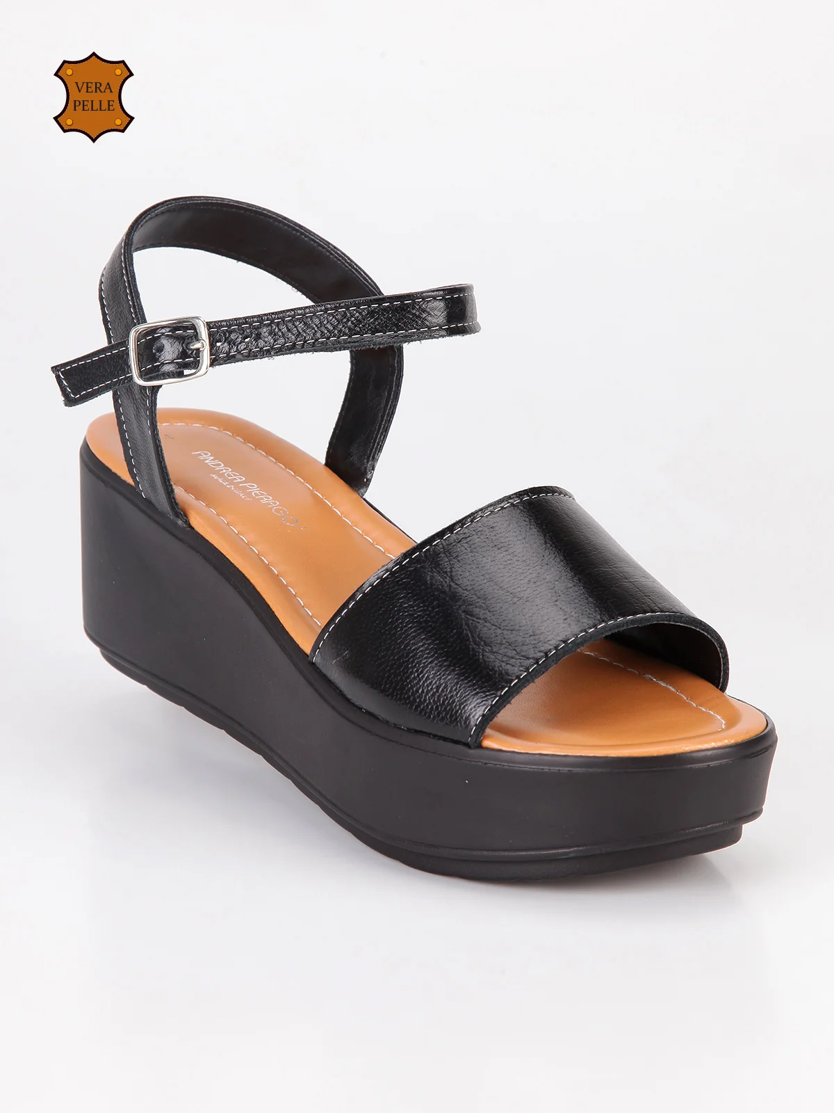 formal black wedge sandals