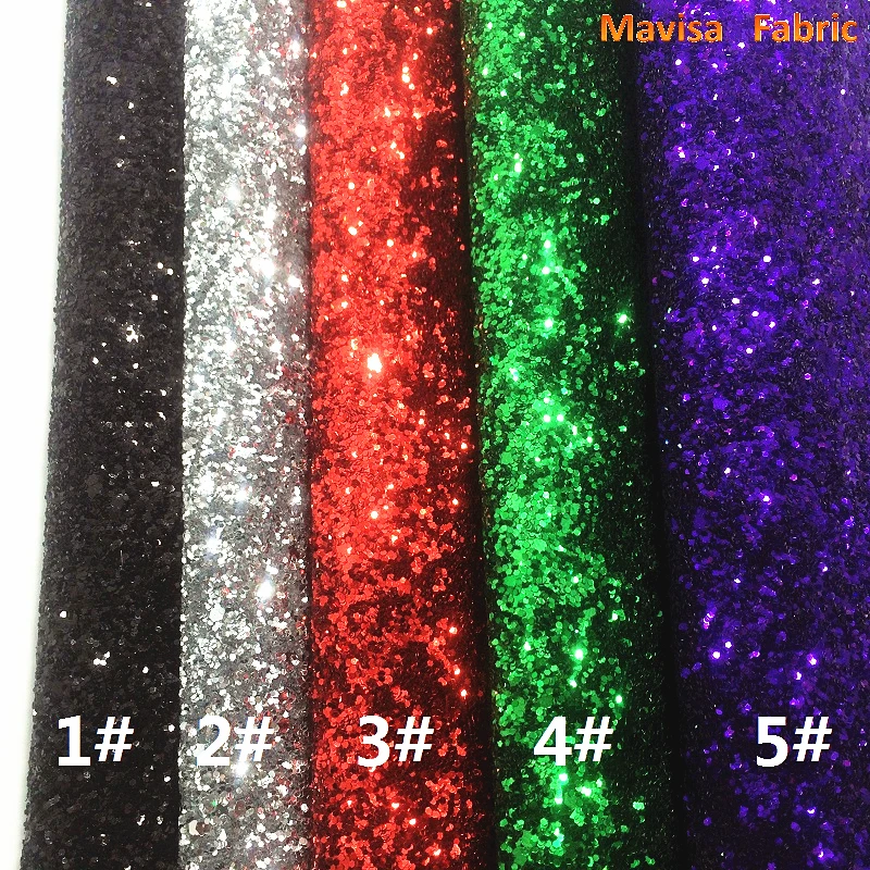 

1PCS A4 SIZE 21X29cm Synthetic Leather, Artificial Leather, Chunky Glitter Fabric For Bow DIY handbags shoes MJ011