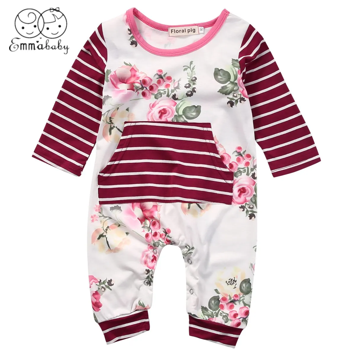 2019 Emmababy Cute Kids 6M 24M Baby Boy Girl Infant Romper Jumpsuit