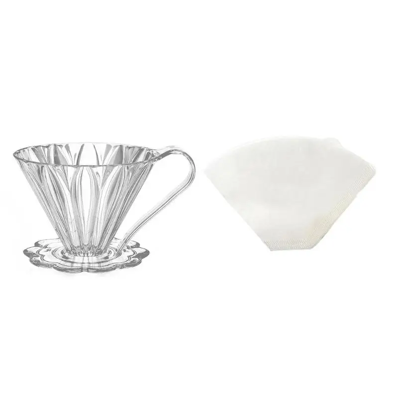 أدوات مطبخ المحمولة Coffeeware الراتنج القهوة كوب فلتر بالتنقيط القهوة كوب عاء عشرة بتلات قمع