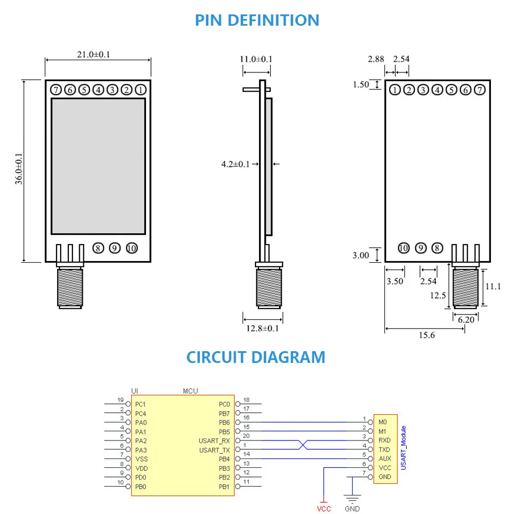 LEORY LoRa SX1276 беспроводной приемник передатчик E32 868T20D МГц модуль 868 20dBm UART IoT SMA SX1278