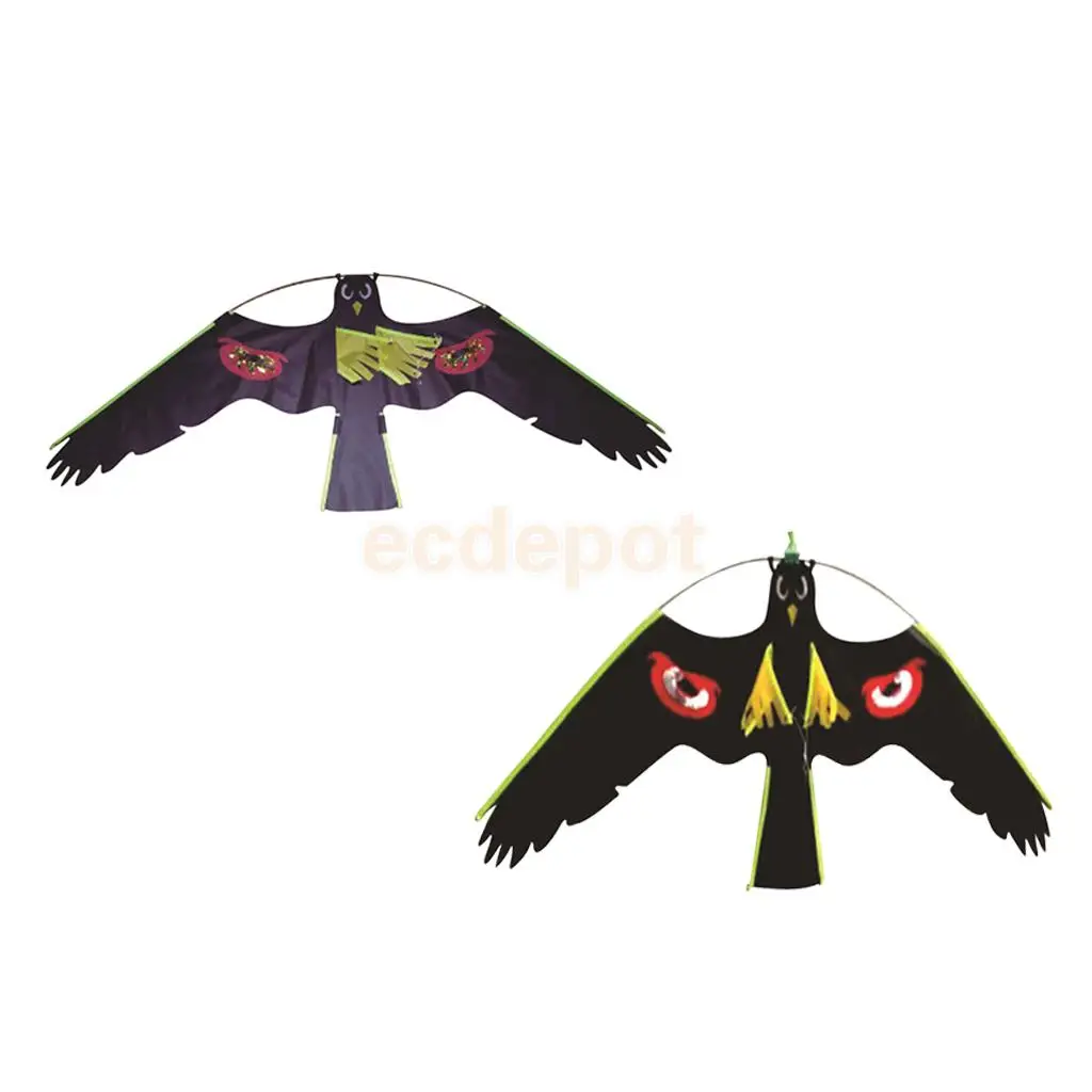 Us 1747 35 Off2x 1 3 Large Hawk Kite With Line Rig Accessories Scarecrow Decoy Bird Scarer Deterrent Protect Farmers Crops Outdoor Kids Toys In