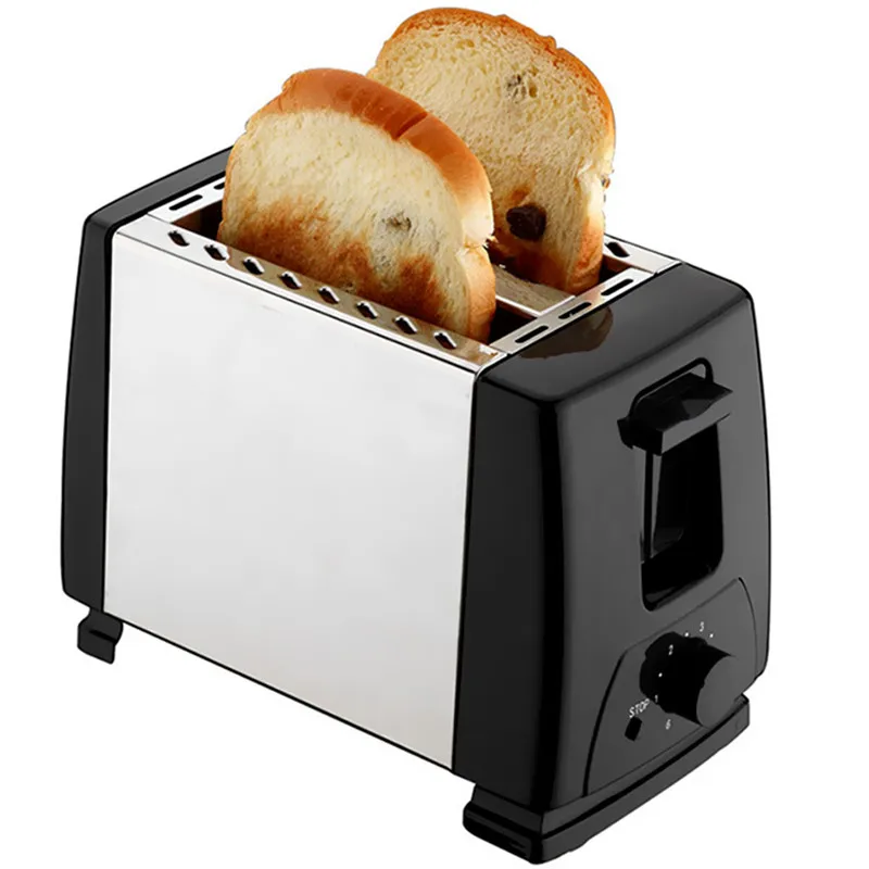 

Automatic Bread Toaster Baking Breakfast Machine 750W 5 Gear Stainless steel 2 Slices Slots Bread Maker EU Plug
