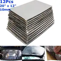 12 stücke 10mm Auto Sound Matte Proofing Deadener Wärme Noise Isolierung Trittschalldämmung Matte Haube Geschlossen Schaumstoff 50*30cm