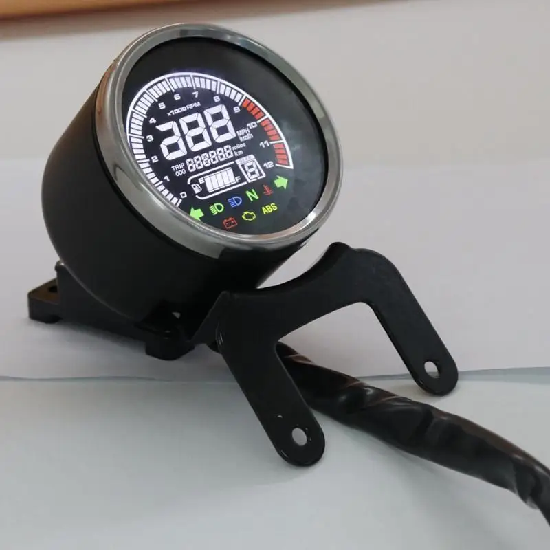 Универсальный светодиодный спидометр для мотоцикла 12 В цифровой индикатор
